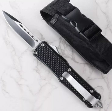 3.5" Double Action OTF Knife Tactical Pocket Camping Knife EDC Tools,Aluminium Alloy Handle(single) 3.5" Double Action OTF Knife Tactical Pocket Camping Knife EDC Tools,Aluminium Alloy Handle(single)