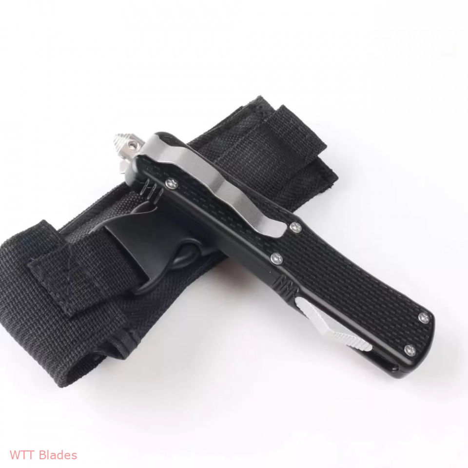 3.5" Double Action OTF Knife Tactical Pocket Camping Knife EDC Tools,Aluminium Alloy Handle(single) (4) 3.5" Double Action OTF Knife Tactical Pocket Camping Knife EDC Tools,Aluminium Alloy Handle(single) (4)