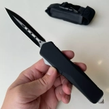 3.5" Double Action OTF Knife Tactical Pocket Camping Knife EDC Tools,Aluminium Alloy Handle,A07 Troodon (4) 3.5" Double Action OTF Knife Tactical Pocket Camping Knife EDC Tools,Aluminium Alloy Handle,A07 Troodon (4)