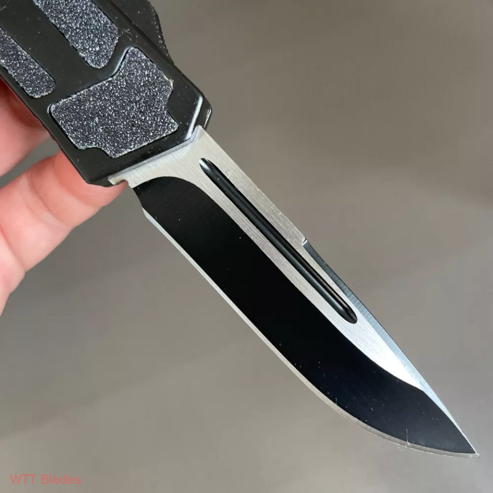 3.5" Double Action OTF Knife Tactical Pocket Camping Knife EDC Tools,Aluminium Alloy Handle,Holy Beetle drop point Blade (4) 3.5" Double Action OTF Knife Tactical Pocket Camping Knife EDC Tools,Aluminium Alloy Handle,Holy Beetle drop point Blade (4)