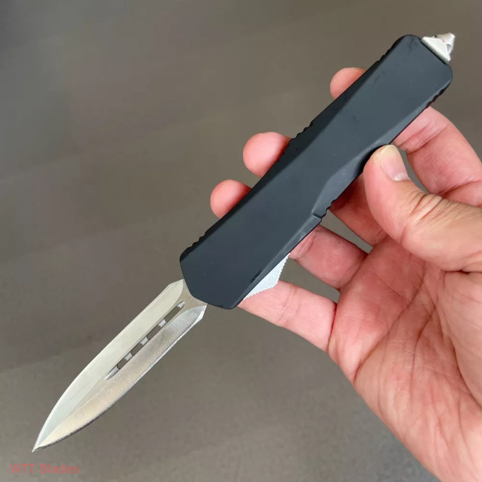 3.5" Double Action OTF Knife Tactical Pocket Camping Knife EDC Tools,Aluminium Alloy Handle Spring assisted,A07 Troodon (3) 3.5" Double Action OTF Knife Tactical Pocket Camping Knife EDC Tools,Aluminium Alloy Handle Spring assisted,A07 Troodon (3)
