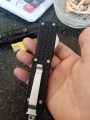 Customer reviews: 4"Double Action OTF Knife Tactical Pocket Camping Knife EDC Tools,Aluminium Alloy Handle,D07 Troodon