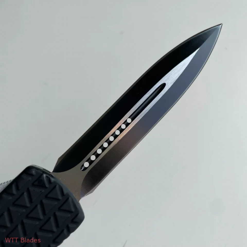 4"Double Action OTF Knife Tactical Pocket Camping Knife EDC Tools,Aluminium Alloy Handle,D07 Troodon (3) 4"Double Action OTF Knife Tactical Pocket Camping Knife EDC Tools,Aluminium Alloy Handle,D07 Troodon (3)