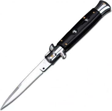 9" Italy Classic Mafia Knife Swing Guard Lockback Auto Knife Folding knives,Dagger, Spear Point Blade,Black Handle 9" Italy Classic Mafia Knife Swing Guard Lockback Auto Knife Folding knives,Dagger, Spear Point Blade,Black Handle