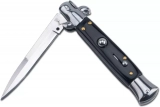 9" Italy Classic Mafia Knife Swing Guard Lockback Auto Knife Folding knives,Dagger, Spear Point Blade，Black Handle (4)