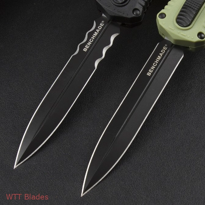 Benchmade Claymore OTF D/A Auto Knife Black Grivory (3.9" Gray) 3370GY (6) Benchmade Claymore OTF D/A Auto Knife Black Grivory (3.9" Gray) 3370GY (6)