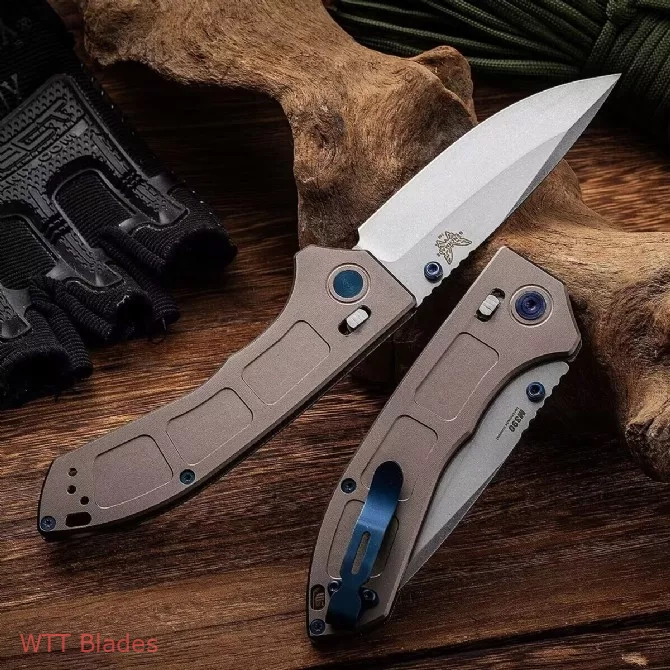 BM Narrows 748 AXIS Lock Knife T6 Aluminium (3.4" Stonewash) (3)
