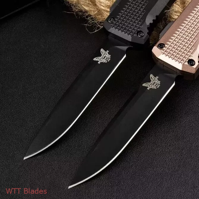 BM 4600DLC Phaeton D/A OTF Automatic Knife Black/Brown (3.45" Black DLC) (2) BM 4600DLC Phaeton D/A OTF Automatic Knife Black/Brown (3.45" Black DLC) (2)