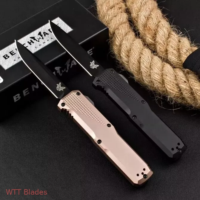 BM 4600DLC Phaeton D/A OTF Automatic Knife Black/Brown (3.45" Black DLC) (5) BM 4600DLC Phaeton D/A OTF Automatic Knife Black/Brown (3.45" Black DLC) (5)