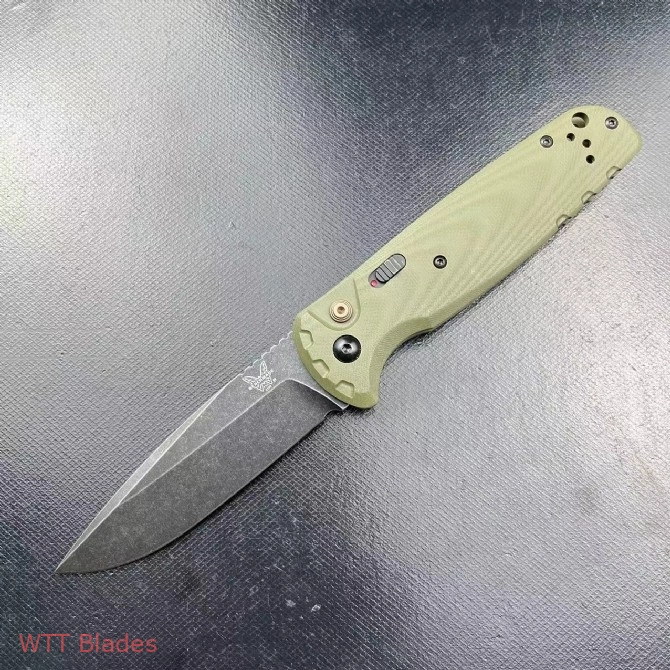 BM CLA MagnaCut Automatic Knife OD Green G-10 (3.4" DLC SW) 4300BK-02 (3) BM CLA MagnaCut Automatic Knife OD Green G-10 (3.4" DLC SW) 4300BK-02 (3)