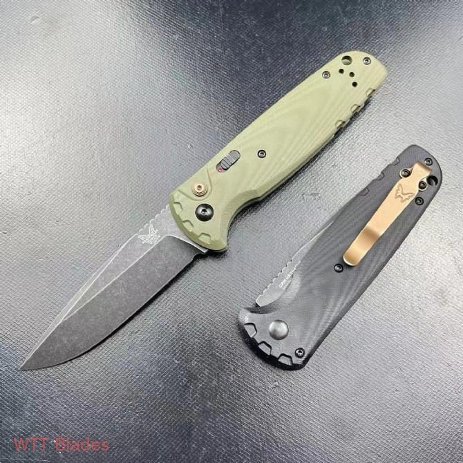 BM CLA MagnaCut Automatic Knife OD Green G-10 (3.4" DLC SW) 4300BK-02 (8) BM CLA MagnaCut Automatic Knife OD Green G-10 (3.4" DLC SW) 4300BK-02 (8)