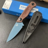 BM Dacian Fixed Blade Knife Brown Canvas Micarta (3.5" Blue) 203BT-01 (5) BM Dacian Fixed Blade Knife Brown Canvas Micarta (3.5" Blue) 203BT-01 (5)