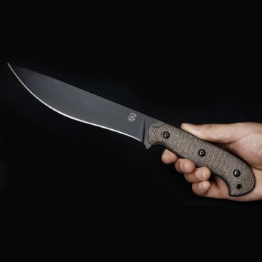BT Knicfe Creations Silence Large Fixed Blade Knife Micarta (7.25" Black) BT Knicfe Creations Silence Large Fixed Blade Knife Micarta (7.25" Black)