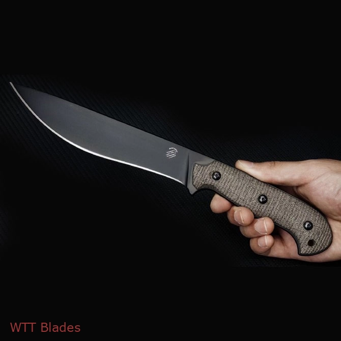 BT Knicfe Creations Silence Large Fixed Blade Knife Micarta (7.25" Black) BT Knicfe Creations Silence Large Fixed Blade Knife Micarta (7.25" Black)