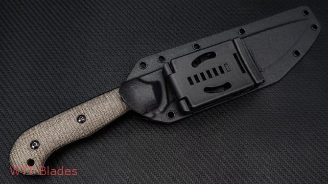 BT Knicfe Creations Silence Large Fixed Blade Knife Micarta (7.25" Black) (7) BT Knicfe Creations Silence Large Fixed Blade Knife Micarta (7.25" Black) (7)