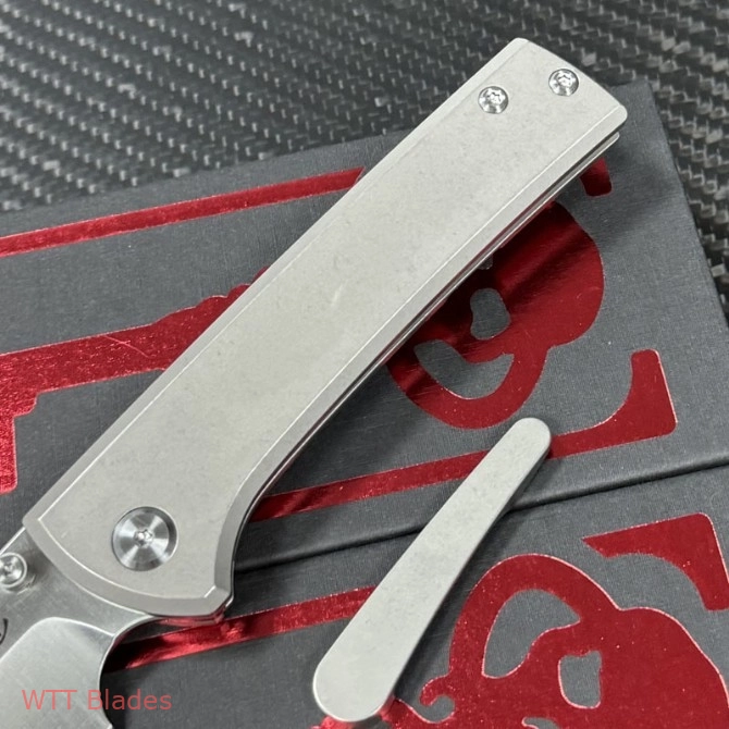 CH Scapegoat Street Frame Lock Knife Gray Titanium (3.5" Satin) (7) CH Scapegoat Street Frame Lock Knife Gray Titanium (3.5" Satin) (7)