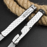 Cleric II MagnaCut Auto Knife Stainless Bubble Inlay (4.1" SW Tanto) (5) Cleric II MagnaCut Auto Knife Stainless Bubble Inlay (4.1" SW Tanto) (5)