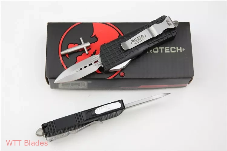 Combat Troodon Delta Mini Tanto Auto Knife (1.9" Stonewash) (5) Combat Troodon Delta Mini Tanto Auto Knife (1.9" Stonewash) (5)