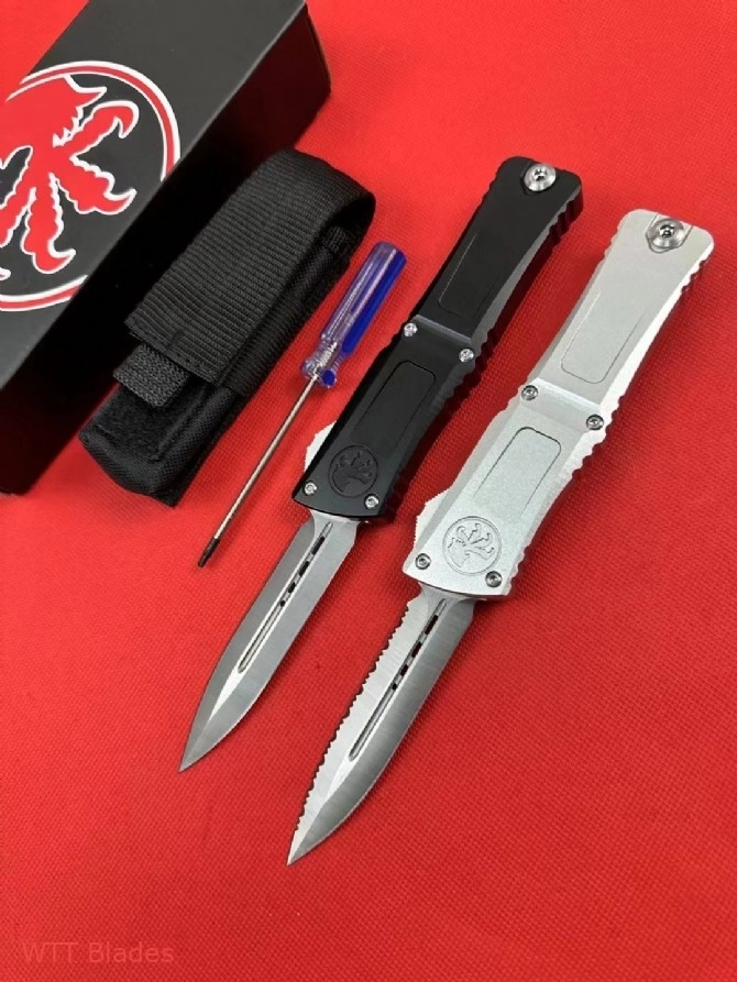 Combat Troodon Gen III Dagger OTF Knife (4" Satin) (6) Combat Troodon Gen III Dagger OTF Knife (4" Satin) (6)