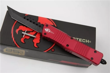 Combat Troodon Hellhound Signature Series OTF Automatic Knife Red (3.8" Black Stonewash) Combat Troodon Hellhound Signature Series OTF Automatic Knife Red (3.8" Black Stonewash)