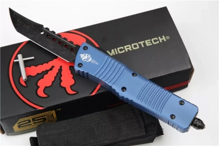 Custom Combat Troodon Hellhound Tanto OTF Knife Blue (SW DLC) Custom Combat Troodon Hellhound Tanto OTF Knife Blue (SW DLC)