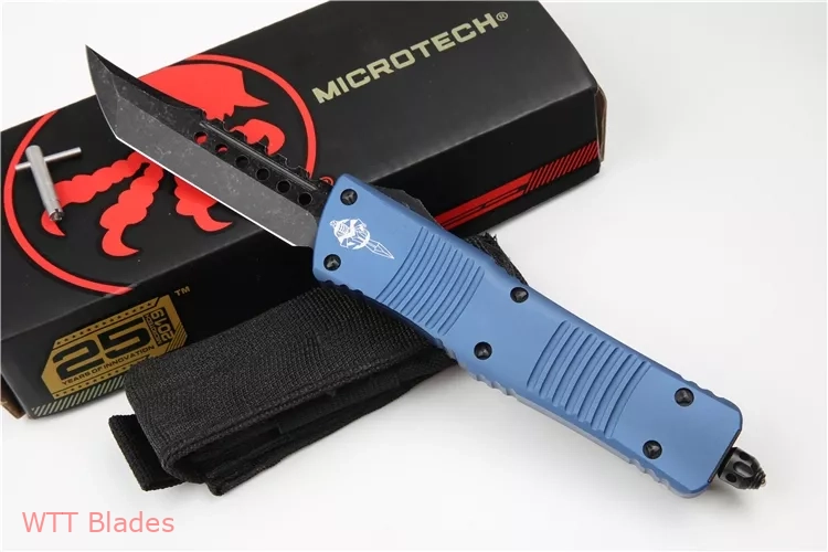 Custom Combat Troodon Hellhound Tanto OTF Knife Blue (SW DLC) (3) Custom Combat Troodon Hellhound Tanto OTF Knife Blue (SW DLC) (3)