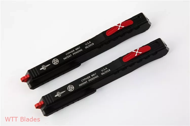 Cypher MK7 S/E D/E OTF Automatic Knife Black/Red Hw (4" Red) (7) Cypher MK7 S/E D/E OTF Automatic Knife Black/Red Hw (4" Red) (7)