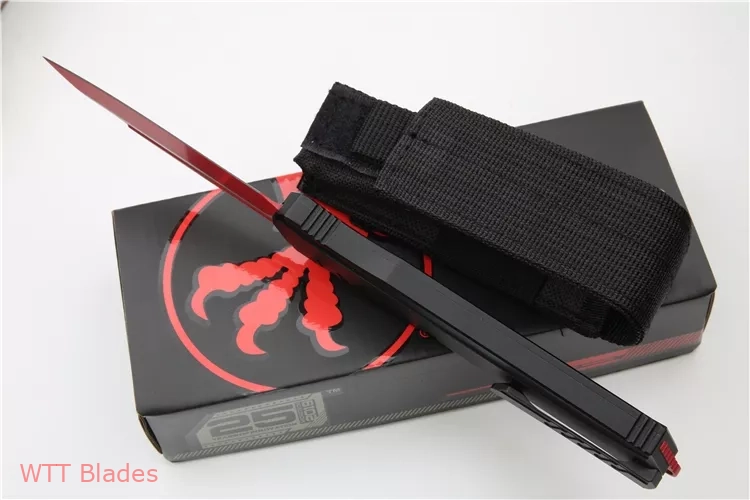 Cypher MK7 S/E OTF Automatic Knife Black/Red (4" Red) (4) Cypher MK7 S/E OTF Automatic Knife Black/Red (4" Red) (4)