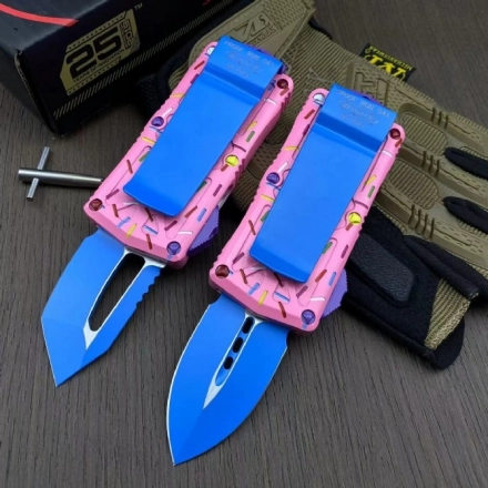 Dessert Warrior Donut Exocet OTF Automatic Knife (1.9") Dessert Warrior Donut Exocet OTF Automatic Knife (1.9")