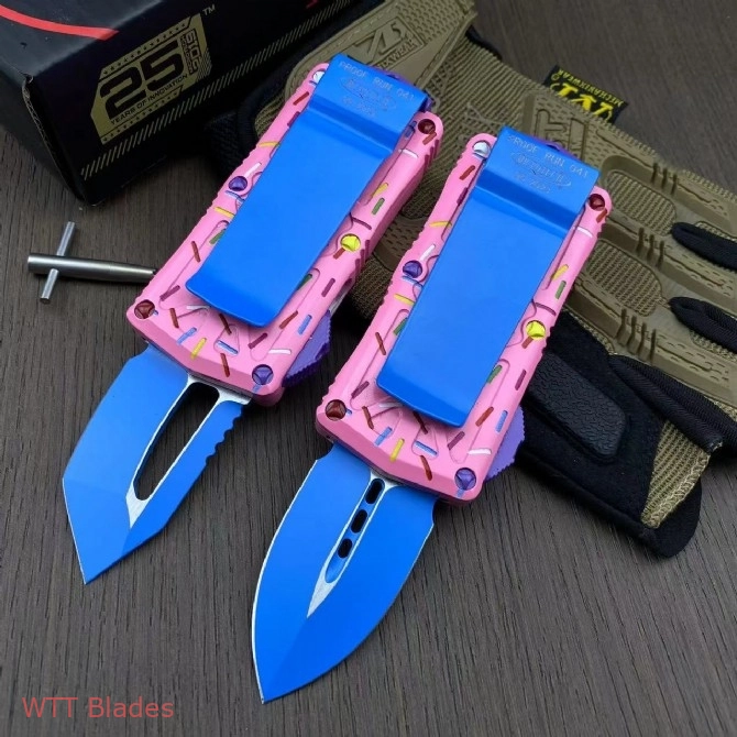 Dessert Warrior Donut Exocet OTF Automatic Knife (1.9") Dessert Warrior Donut Exocet OTF Automatic Knife (1.9")