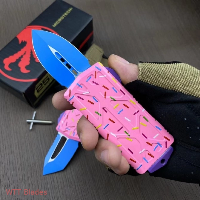 Dessert Warrior Donut Exocet OTF Automatic Knife (1.9") (3) Dessert Warrior Donut Exocet OTF Automatic Knife (1.9") (3)