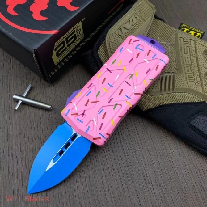 Dessert Warrior Donut Exocet OTF Automatic Knife (1.9") (4) Dessert Warrior Donut Exocet OTF Automatic Knife (1.9") (4)