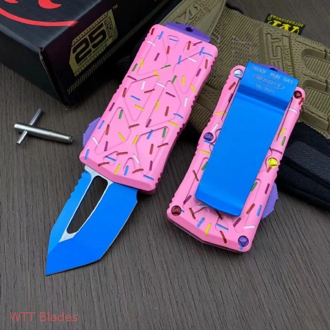 Dessert Warrior Donut Exocet OTF Automatic Knife (1.9") (7) Dessert Warrior Donut Exocet OTF Automatic Knife (1.9") (7)