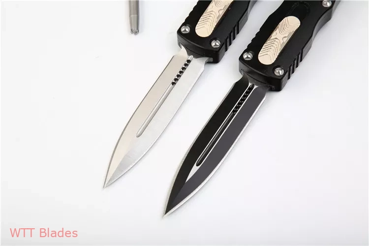 Dirac D/E Dagger OTF Automatic Knife Black (2.88" Two-Tone) (3) Dirac D/E Dagger OTF Automatic Knife Black (2.88" Two-Tone) (3)