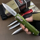 Dirac D/E Signature Series OTF Automatic Knife Black Silver Red Green (2.88" Satin) (6) Dirac D/E Signature Series OTF Automatic Knife Black Silver Red Green (2.88" Satin) (6)