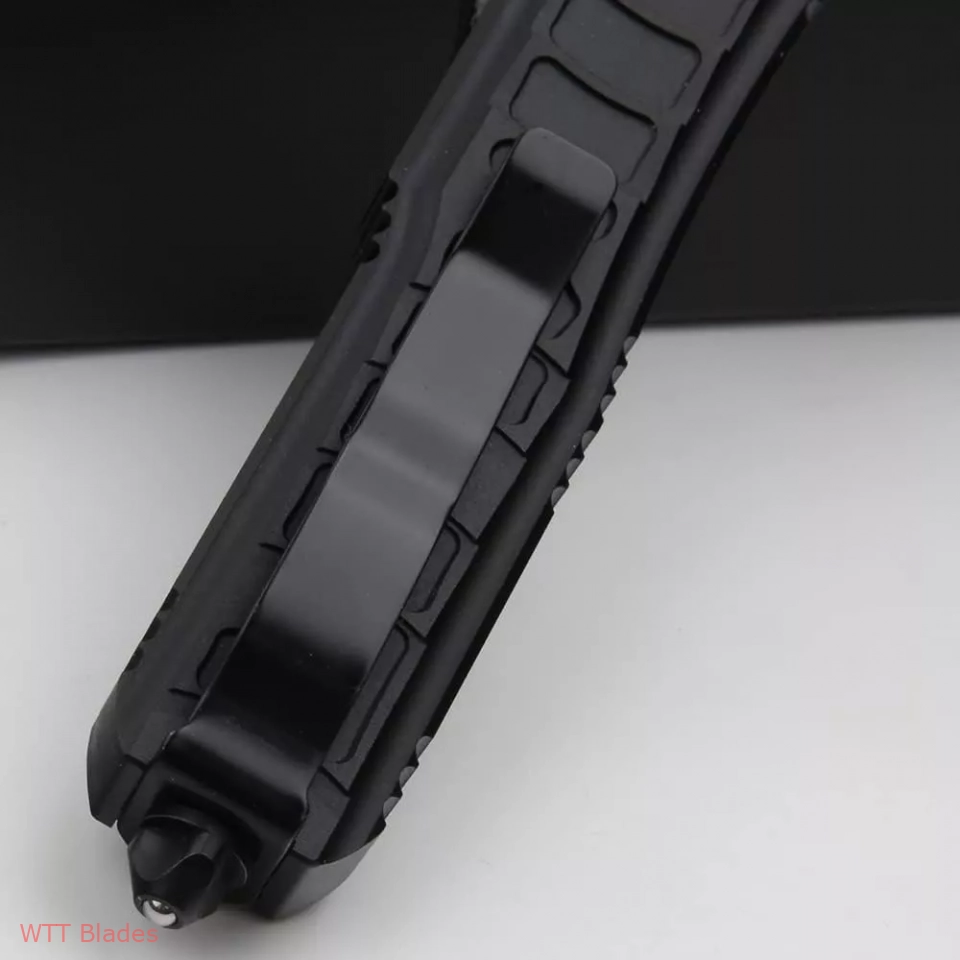 Double Action OTF Knife Pocket Camping Knife EDC Tools,D2 Blade,CNC Aluminium Alloy Handle Lightweight (5) Double Action OTF Knife Pocket Camping Knife EDC Tools,D2 Blade,CNC Aluminium Alloy Handle Lightweight (5)