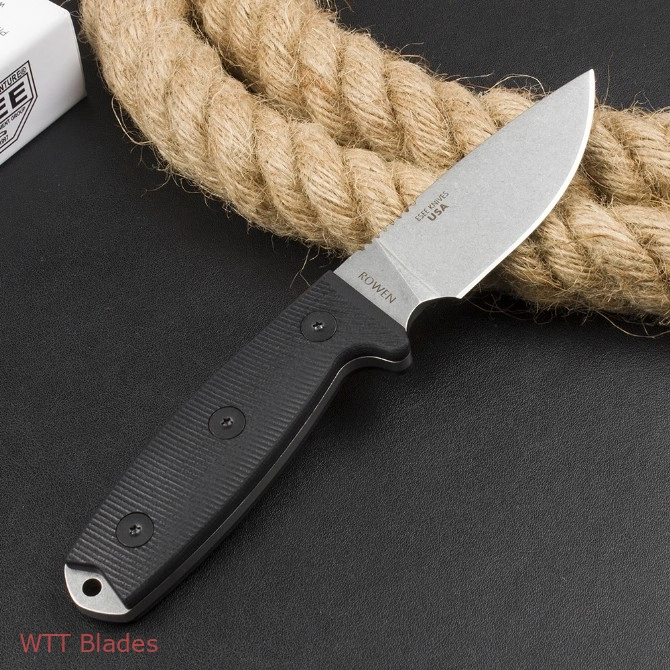 ESEE-3 Fixed Blade Knife 3D Black G-10 (3.88" Stonewash S35VN) (3) ESEE-3 Fixed Blade Knife 3D Black G-10 (3.88" Stonewash S35VN) (3)