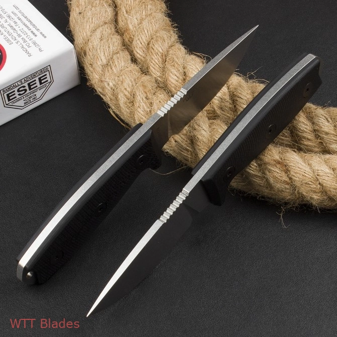 ESEE-3 Fixed Blade Knife 3D Black G-10 (3.88" Stonewash S35VN) (6) ESEE-3 Fixed Blade Knife 3D Black G-10 (3.88" Stonewash S35VN) (6)