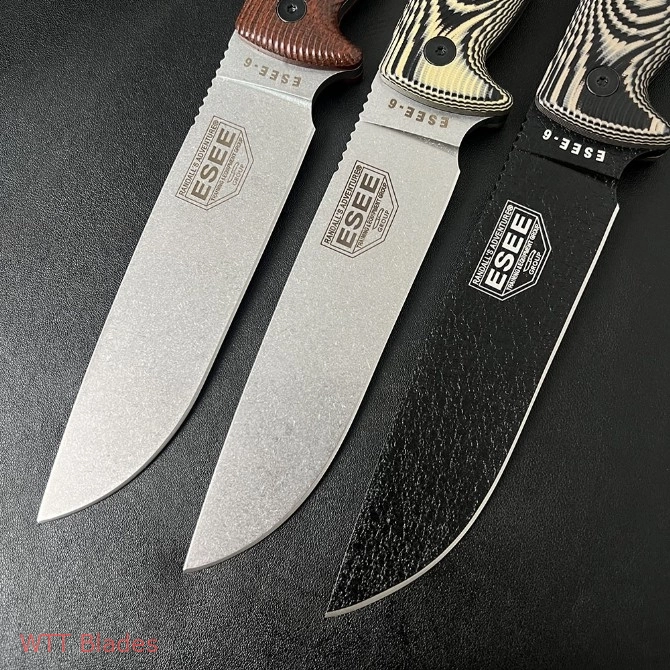 ESEE Knives ESEE-6 Fixed Blade Knife Natural 3D Micarta (6.5" Black) (4) ESEE Knives ESEE-6 Fixed Blade Knife Natural 3D Micarta (6.5" Black) (4)