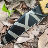 EX RATIO MF2 T6 aluminum alloy handle N690 tiger pattern and black blade available in two colors (2) EX RATIO MF2 T6 aluminum alloy handle N690 tiger pattern and black blade available in two colors (2)