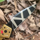 EX RATIO MF2 T6 aluminum alloy handle N690 tiger pattern and black blade available in two colors (3) EX RATIO MF2 T6 aluminum alloy handle N690 tiger pattern and black blade available in two colors (3)