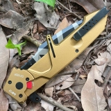 EX RATIO MF2 T6 aluminum alloy handle N690 tiger pattern and black blade available in two colors (5) EX RATIO MF2 T6 aluminum alloy handle N690 tiger pattern and black blade available in two colors (5)