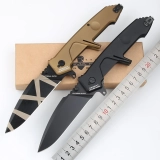 EX RATIO MF2 T6 aluminum alloy handle N690 tiger pattern and black blade available in two colors (6) EX RATIO MF2 T6 aluminum alloy handle N690 tiger pattern and black blade available in two colors (6)