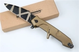 EX RATIO MF2 T6 aluminum alloy handle N690 tiger pattern and black blade available in two colors (8) EX RATIO MF2 T6 aluminum alloy handle N690 tiger pattern and black blade available in two colors (8)