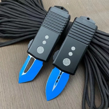 Exocet Dagger Jedi Knight CA Legal OTF Automatic Knife (1.9" Blue)