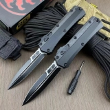 Glykon D/E OTF Automatic Knife Black Aluminum + Carbon Fibre (3.75" DLC) (2) Glykon D/E OTF Automatic Knife Black Aluminum + Carbon Fibre (3.75" DLC) (2)