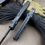 Glykon D/E OTF Automatic Knife Black Aluminum + Carbon Fibre (3.75" DLC) (3) Glykon D/E OTF Automatic Knife Black Aluminum + Carbon Fibre (3.75" DLC) (3)