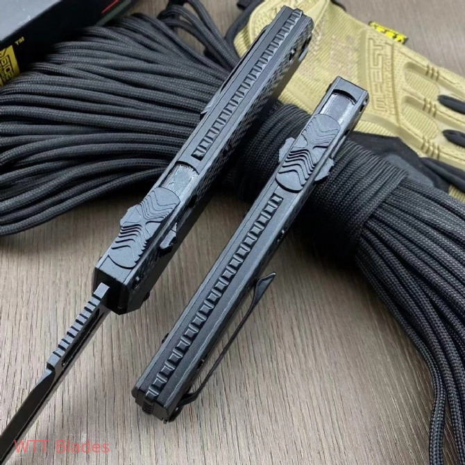 Glykon D/E OTF Automatic Knife Black Aluminum + Carbon Fibre (3.75" DLC) (3) Glykon D/E OTF Automatic Knife Black Aluminum + Carbon Fibre (3.75" DLC) (3)