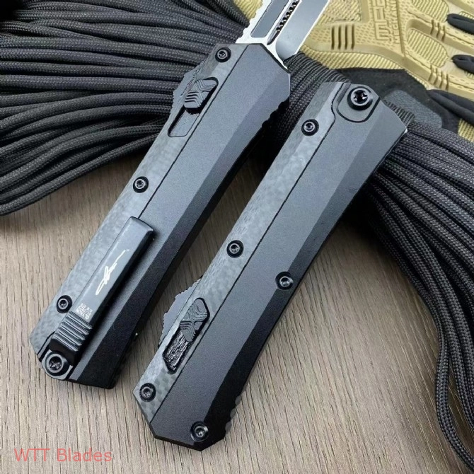 Glykon D/E OTF Automatic Knife Black Aluminum + Carbon Fibre (3.75" DLC) (8) Glykon D/E OTF Automatic Knife Black Aluminum + Carbon Fibre (3.75" DLC) (8)