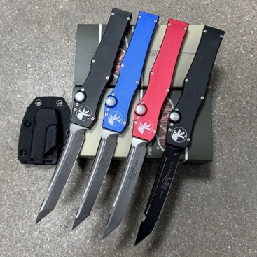 HALO V 150-10 Tanto OTF Automatic Knife Black (4.17" Two-Tone) HALO V 150-10 Tanto OTF Automatic Knife Black (4.17" Two-Tone)